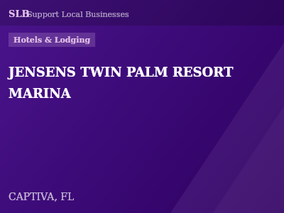 JENSENS TWIN PALM RESORT MARINA — Hotels & Lodging in CAPTIVA, FL