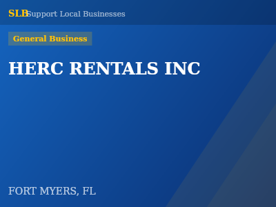 HERC RENTALS INC — General Business in FORT MYERS, FL