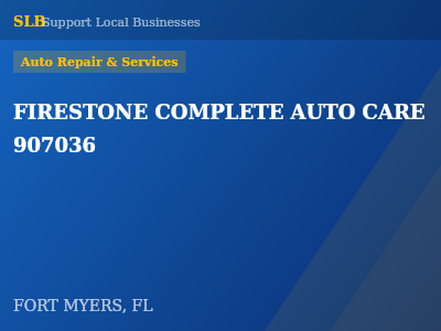 FIRESTONE COMPLETE AUTO CARE 907036 — Auto Repair & Services in FORT MYERS, FL