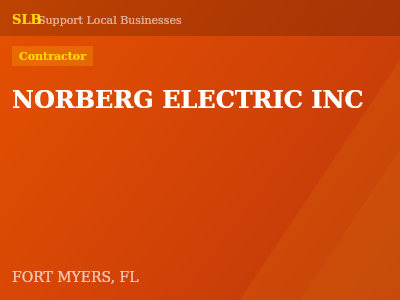 NORBERG ELECTRIC INC — Contractor in FORT MYERS, FL