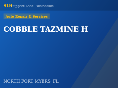 COBBLE TAZMINE H — Auto Repair & Services in NORTH FORT MYERS, FL