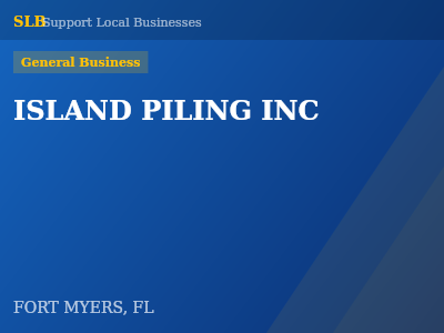 ISLAND PILING INC — General Business in FORT MYERS, FL