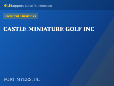 CASTLE MINIATURE GOLF INC — General Business in FORT MYERS, FL
