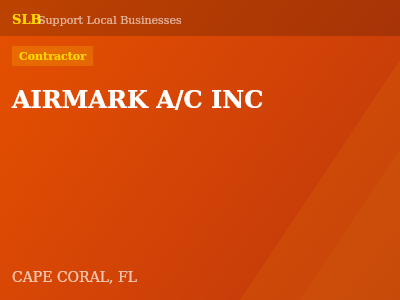 AIRMARK A/C INC — Contractor in CAPE CORAL, FL