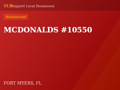 MCDONALDS #10550 — Restaurant in FORT MYERS, FL