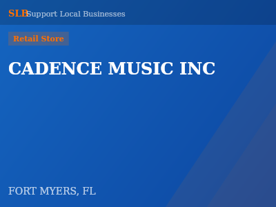 CADENCE MUSIC INC — Retail Store in FORT MYERS, FL