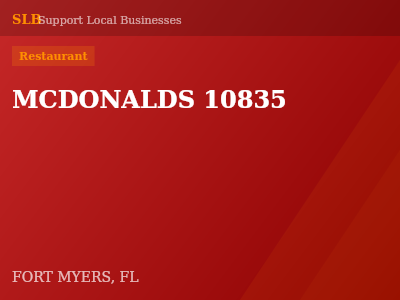 MCDONALDS 10835 — Restaurant in FORT MYERS, FL