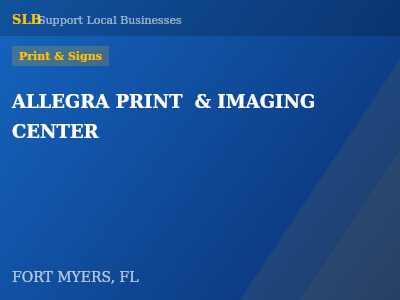 ALLEGRA PRINT  & IMAGING CENTER — Print & Signs in FORT MYERS, FL