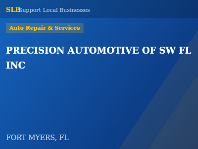 PRECISION AUTOMOTIVE OF SW FL INC — Auto Repair & Services in FORT MYERS, FL