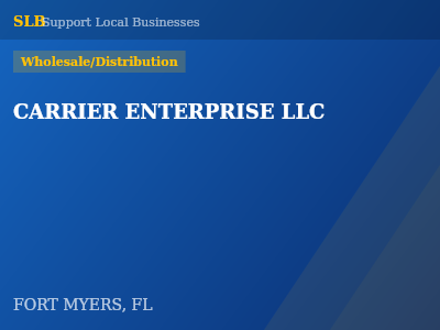CARRIER ENTERPRISE LLC — Wholesale/Distribution in FORT MYERS, FL