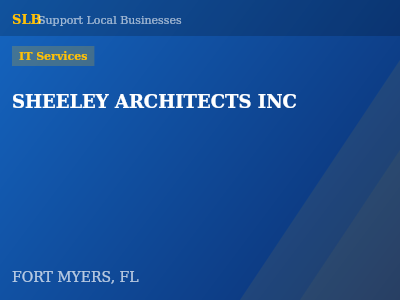 SHEELEY ARCHITECTS INC — IT Services in FORT MYERS, FL