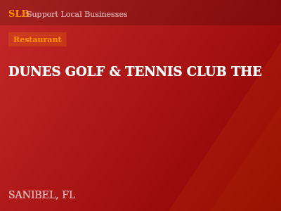 DUNES GOLF & TENNIS CLUB THE — Restaurant in SANIBEL, FL