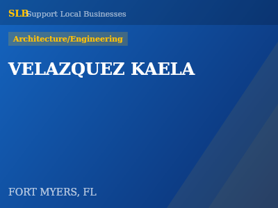 VELAZQUEZ KAELA — Architecture/Engineering in FORT MYERS, FL