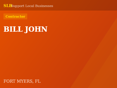 BILL JOHN — Contractor in FORT MYERS, FL