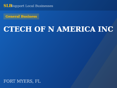 CTECH OF N AMERICA INC — General Business in FORT MYERS, FL