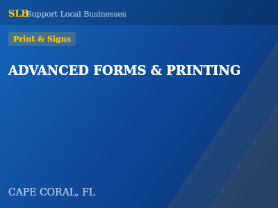 ADVANCED FORMS & PRINTING — Print & Signs in CAPE CORAL, FL