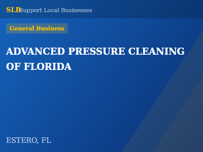 ADVANCED PRESSURE CLEANING OF FLORIDA — General Business in ESTERO, FL