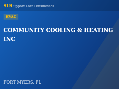 COMMUNITY COOLING & HEATING INC — HVAC in FORT MYERS, FL