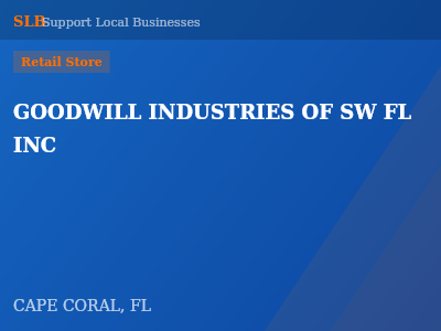 GOODWILL INDUSTRIES OF SW FL INC — Retail Store in CAPE CORAL, FL