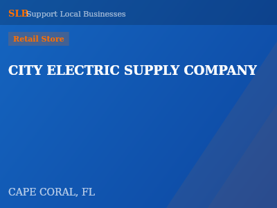 CITY ELECTRIC SUPPLY COMPANY — Retail Store in CAPE CORAL, FL