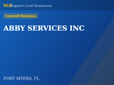 ABBY SERVICES INC — General Business in FORT MYERS, FL