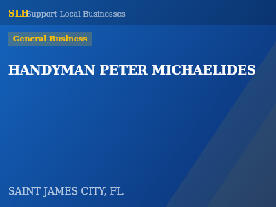 HANDYMAN PETER MICHAELIDES — General Business in SAINT JAMES CITY, FL