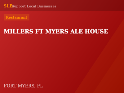 MILLERS FT MYERS ALE HOUSE — Restaurant in FORT MYERS, FL