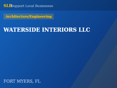 WATERSIDE INTERIORS LLC — Architecture/Engineering in FORT MYERS, FL