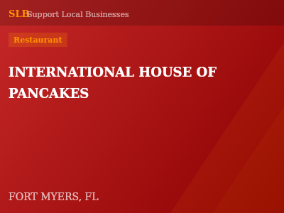 INTERNATIONAL HOUSE OF PANCAKES — Restaurant in FORT MYERS, FL