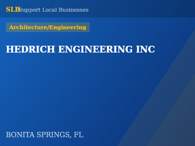 HEDRICH ENGINEERING INC — Architecture/Engineering in BONITA SPRINGS, FL