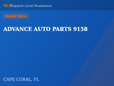 ADVANCE AUTO PARTS 9158 — Retail Store in CAPE CORAL, FL