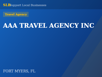 AAA TRAVEL AGENCY INC — Travel Agency in FORT MYERS, FL