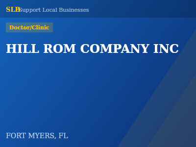 HILL ROM COMPANY INC — Doctor/Clinic in FORT MYERS, FL