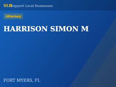 HARRISON SIMON M — Attorney in FORT MYERS, FL