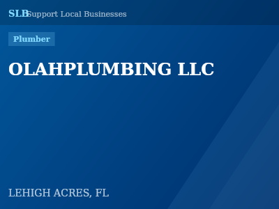 OLAHPLUMBING LLC — Plumber in LEHIGH ACRES, FL