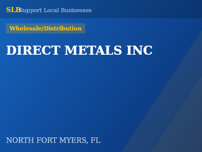 DIRECT METALS INC — Wholesale/Distribution in NORTH FORT MYERS, FL