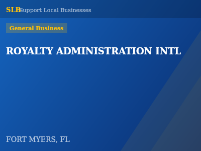 ROYALTY ADMINISTRATION INTL — General Business in FORT MYERS, FL