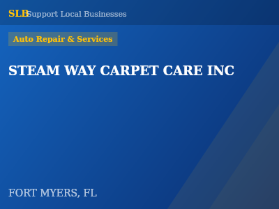 STEAM WAY CARPET CARE INC — Auto Repair & Services in FORT MYERS, FL