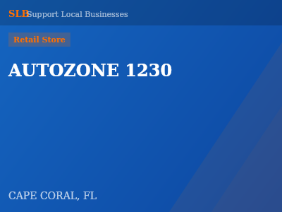 AUTOZONE 1230 — Retail Store in CAPE CORAL, FL