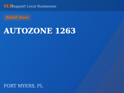 AUTOZONE 1263 — Retail Store in FORT MYERS, FL