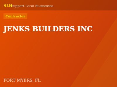 JENKS BUILDERS INC — Contractor in FORT MYERS, FL