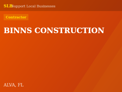 BINNS CONSTRUCTION — Contractor in ALVA, FL