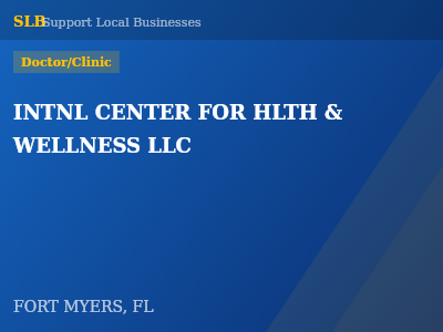 INTNL CENTER FOR HLTH & WELLNESS LLC — Doctor/Clinic in FORT MYERS, FL