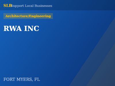RWA INC — Architecture/Engineering in FORT MYERS, FL