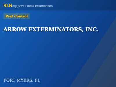 ARROW EXTERMINATORS, INC. — Pest Control in FORT MYERS, FL