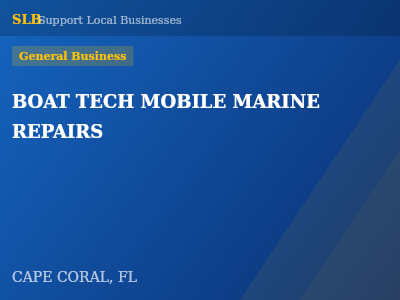 BOAT TECH MOBILE MARINE REPAIRS — General Business in CAPE CORAL, FL