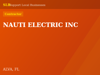 NAUTI ELECTRIC INC — Contractor in ALVA, FL