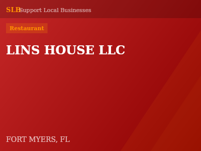LINS HOUSE LLC — Restaurant in FORT MYERS, FL
