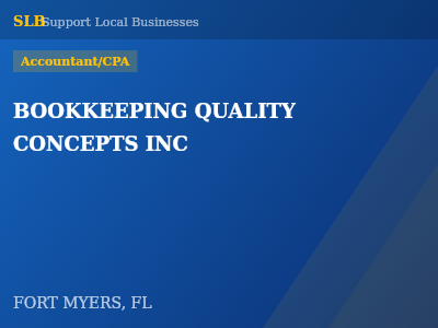 BOOKKEEPING QUALITY CONCEPTS INC — Accountant/CPA in FORT MYERS, FL