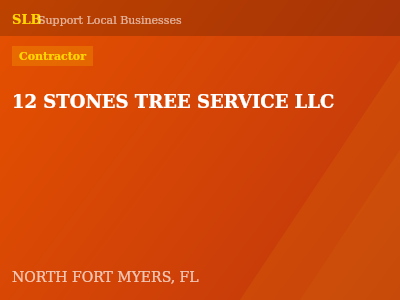 12 STONES TREE SERVICE LLC — Contractor in NORTH FORT MYERS, FL